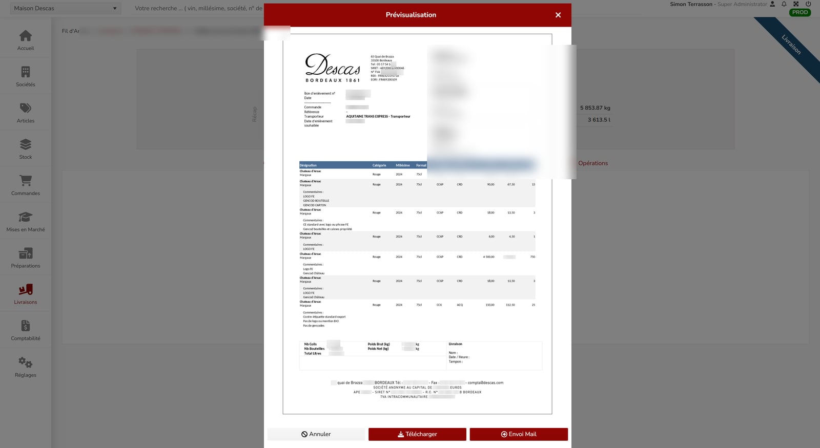 Aperçu d'un document PDF — MyMerch